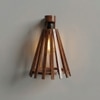 Funnel Brown Solid Wood Wall Lights