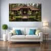 The Castle Decor Kerala House Wall Painting Wooden Framed 27x48 Inch