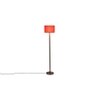Darlene Red Cotton Shade Floor Lamp