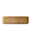 Zenliving Wood Left Aligned 3-Seater With Upholstery Non Storage Sofa In Brown Colour