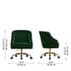 Doe Buck Clemence Modern Green Tufted Velvet Office Chair
