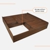 Mavanta Wood King Bed Without Storage Columbian Walnut Brown