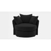 Cloro Solid Wood Accent Chair in Black Colour