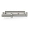 Chelsea Left Aligned 3 Seater Sectional Fabric Sofa (Vapour Grey)