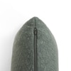Elegant Knit Cotton Cushion Cover  Medium Grey 22X22  Inches