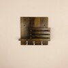Somerset Wooden Wall Shelf Organiser With Key Holders