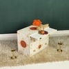 D'Dass Multi Color Mdf and Sheesham Wooden Temple With Cabinet For Pooja