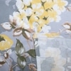 Light Grey floral 400 Tc  Cotton Flat  Super King Size Bedsheet With 2 Pillow Cover