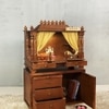 D'Dass Copper Sheesham and Mdf  Wall Hanging Wooden Temple For Pooja