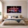 The Castle Decor Porsche 911 Racing Car Wall Art Set of 3 16x24 Inch