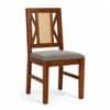 Globally Indian Remy Solid Sheesham Wood 6 Seater Dining Table Set 6 Chairs Grey