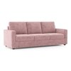 Apollo Compact 3 Seater Fabric Sofa in Desert Rose Colour