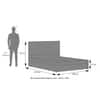 Koro Solid Wood Queen Size Box Storage Bed In Amber Walnut Finish