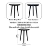 Metalsmith Solid Wood Side Table in Black Finish