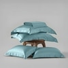 Stoa Paris Super King Size Bedsheet with 4 Pillow Covers  Size Dreamy Blue