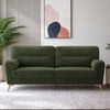 Osbert Velvet 3 Seater Sofa in Olive Green color