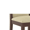 Dalla Solid Wood Dining Chair Set Of 2 In Beige Colour