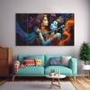 The Castle Decor Premium Radha Krishna Wall Art Wooden Frame 27x48 Inch (Style 1)