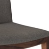 Galatea Solid Wood Dining Chair in Teak Finish & Grey Colour - Set of 2