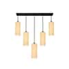 Devansh Solid Wood Electric Wall Light in Brown Colour with Multi Shade Count of 1 Light