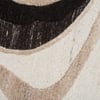 Handmade Natural Wool Area Rug Abstract Flow Ivory 5 x 8 Feet Carpet