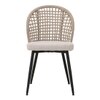Scandinavian Allur Dining Chair Matte Black Finish