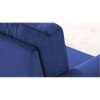 Solace Solid Wood Sofa cum Bed in Navy Blue