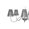 Yearby 5-Light Sputnik Glass Shade chandelier
