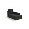 Apollo Compact Sofa (Colour : Graphite Grey, Cushion : Soft, Back Type : High Back, Seating Capacity : Right Aligned 3 Seater + Right Aligned Chaise + Ottoman)