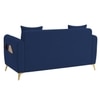 Daraco Velvet 2 Seater Sofa in Navy Blue Color