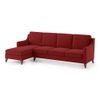 Abbey Sectional Sofa (Colour : Salsa Red, Cushion : Soft, Seater : Left Aligned 3 Seater + Left Aligned Chaise)