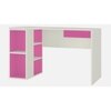 Astra Kids Study Desk with Open Shelves and Drawer in Barbie Pink Colour