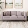 Rubik 3 Seater Fabric Sofa in Smokey Taupe Colour