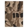 Handmade Wool Area Rug Modern Abstract Brown Beige 4 x 6 Feet Carpet