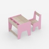 Topolino Toddler Activity Table & Chair in Pink