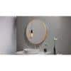 Aluminium Circle Decorative wall mirror by elegant arts and frames (Mirror size 600 mm)