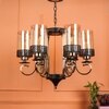 Eliante 6-Light Mild Steel Chandelier, Modern Hanging Ceiling Light Fixture For Living Room Or Dining Room