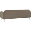 Scandinavian Mira Three Seater Sofa Beige Matte Finish