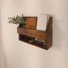Riverdale Wooden Wall Shelf Organiser With Key Holders