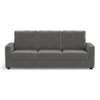 Apollo Sofa Set (Colour : Ash Grey Velvet, Cushion : Hard, Back Type : High Back, Seater : 3+2+1)