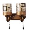 Eliante Modern Wall Lights Mild Steel & Glass Material Antique & Champaign Finish