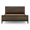Masai Solid Wood King Size Nonstorage Bed In American Walnut 2 Tone Finish