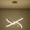 Danieli Rose Gold 3 Colour Led Chandelier Ceiling Light