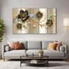 The Castle Decor Modern Floral Wall Art Set of 5 27x48 Inch