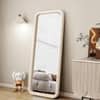 The Artment Unbreakable Beige Square Puff Floor Mirror (160 x 60) cm
