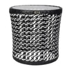 Brisbane Wicker Table And Chair Set Black And White Finish