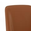 Anderson Solid Wood Dining Chair in Danish Walnut Finish & Nappa Tan Leatherette Colour