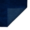 Charlie Navy Blue Solid Woven Wool 5X3 Feet Carpet