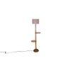 Hillary Grey Cotton Shade Floor Lamp