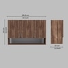 3 Doors Modular Wall Mounted Kitchen Cabinet With Organizer Shelf In Cochwood Brown Finish